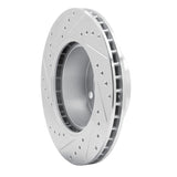 R1 Concepts 1982-1989 BMW 633CSi Front Right Drilled & Slotted Silver Brake Rotor by R1 Concepts 631-31012R