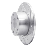 R1 Concepts 1976-1976 BMW 530i Front Right Drilled & Slotted Silver Brake Rotor