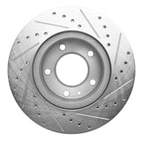 R1 Concepts 1982-1988 BMW 528E Front Left Drilled & Slotted Silver Brake Rotor by R1 Concepts 631-31014L