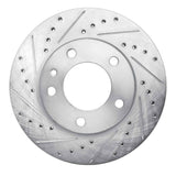 R1 Concepts 1982-1988 BMW 528E Front Left Drilled & Slotted Silver Brake Rotor by R1 Concepts 631-31014L
