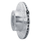 R1 Concepts 1982-1988 BMW 533i Front Right Drilled & Slotted Silver Brake Rotor by R1 Concepts 631-31014R