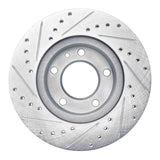 R1 Concepts 1982-1988 BMW 533i Front Right Drilled & Slotted Silver Brake Rotor by R1 Concepts 631-31014R