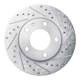 R1 Concepts 1982-1988 BMW 533i Front Right Drilled & Slotted Silver Brake Rotor by R1 Concepts 631-31014R