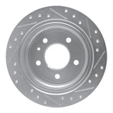 R1 Concepts 1982-1989 BMW 533i Rear Left Drilled & Slotted Silver Brake Rotor by R1 Concepts 631-31015L