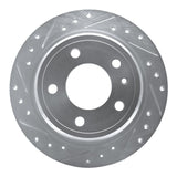 R1 Concepts 1982-1989 BMW 533i Rear Left Drilled & Slotted Silver Brake Rotor by R1 Concepts 631-31015L