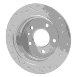 R1 Concepts 1982-1989 BMW 533i Rear Left Drilled & Slotted Silver Brake Rotor by R1 Concepts 631-31015L