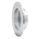 R1 Concepts 1982-1989 BMW L6 Rear Right Drilled & Slotted Silver Brake Rotor by R1 Concepts 631-31015R