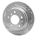 R1 Concepts 1981-1986 BMW 733i Rear Left Drilled & Slotted Silver Brake Rotor by R1 Concepts 631-31016L