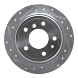 R1 Concepts 1981-1986 BMW 733i Rear Left Drilled & Slotted Silver Brake Rotor by R1 Concepts 631-31016L