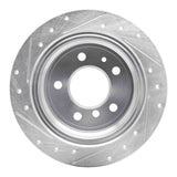 R1 Concepts 1981-1986 BMW 733i Rear Right Drilled & Slotted Silver Brake Rotor by R1 Concepts 631-31016R