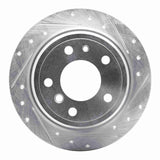 R1 Concepts 1981-1986 BMW 733i Rear Right Drilled & Slotted Silver Brake Rotor by R1 Concepts 631-31016R