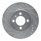 R1 Concepts 1984-1991 BMW 318i Front Left Drilled & Slotted Silver Brake Rotor by R1 Concepts 631-31017L