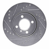 R1 Concepts 1984-1991 BMW 325i (USA/Canada) Front Right Drilled & Slotted Silver Brake Rotor by R1 Concepts 631-31017R