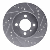 R1 Concepts 1984-1991 BMW 325i (USA/Canada) Front Right Drilled & Slotted Silver Brake Rotor by R1 Concepts 631-31017R
