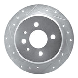 R1 Concepts 1984-1991 BMW 325e Rear Left Drilled & Slotted Silver Brake Rotor by R1 Concepts 631-31018L