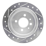 R1 Concepts 1984-1991 BMW 325es Rear Right Drilled & Slotted Silver Brake Rotor by R1 Concepts 631-31018R