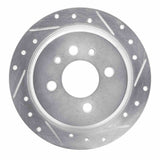 R1 Concepts 1984-1991 BMW 325es Rear Right Drilled & Slotted Silver Brake Rotor by R1 Concepts 631-31018R