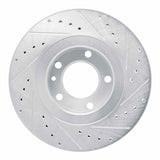 R1 Concepts 1987-1988 BMW M6 Front Left Drilled & Slotted Silver Brake Rotor by R1 Concepts 631-31019L