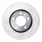 R1 Concepts 1987-1988 BMW M6 Front Left Drilled & Slotted Silver Brake Rotor by R1 Concepts 631-31019L