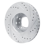 R1 Concepts 1987-1988 BMW M6 Front Right Drilled & Slotted Silver Brake Rotor by R1 Concepts 631-31019R