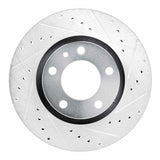 R1 Concepts 1987-1988 BMW M6 Front Right Drilled & Slotted Silver Brake Rotor by R1 Concepts 631-31019R