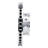 R1 Concepts 1987-1988 BMW M6 Front Right Drilled & Slotted Silver Brake Rotor by R1 Concepts 631-31019R