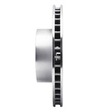 R1 Concepts 1987-1995 BMW 735iL Front Right Drilled & Slotted Silver Brake Rotor by R1 Concepts 631-31020R