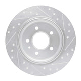 R1 Concepts 1987-1992 BMW 735iL Rear Left Drilled & Slotted Silver Brake Rotor by R1 Concepts 631-31021L
