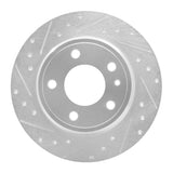 R1 Concepts 1987-1992 BMW 735iL Rear Left Drilled & Slotted Silver Brake Rotor by R1 Concepts 631-31021L