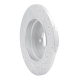 R1 Concepts 1987-1992 BMW 735iL Rear Left Drilled & Slotted Silver Brake Rotor by R1 Concepts 631-31021L
