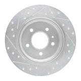 R1 Concepts 1987-1992 BMW 735iL Rear Right Drilled & Slotted Silver Brake Rotor by R1 Concepts 631-31021R