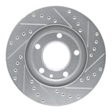 R1 Concepts 1988-1991 BMW M3 Front Left Drilled & Slotted Silver Brake Rotor by R1 Concepts 631-31022L