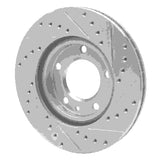 R1 Concepts 1988-1991 BMW M3 Front Left Drilled & Slotted Silver Brake Rotor by R1 Concepts 631-31022L
