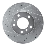 R1 Concepts 1989-1995 BMW 530i Front Left Drilled & Slotted Silver Brake Rotor by R1 Concepts 631-31023L