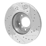 R1 Concepts 1989-1995 BMW 530i Front Left Drilled & Slotted Silver Brake Rotor by R1 Concepts 631-31023L