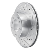 R1 Concepts 1989-1995 BMW 535i Front Right Drilled & Slotted Silver Brake Rotor by R1 Concepts 631-31023R