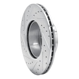 R1 Concepts 1989-1995 BMW 535i Front Right Drilled & Slotted Silver Brake Rotor by R1 Concepts 631-31023R