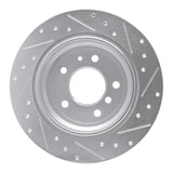 R1 Concepts 1989-1995 BMW 530i Rear Left Drilled & Slotted Silver Brake Rotor by R1 Concepts 631-31024L