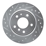 R1 Concepts 1989-1995 BMW 530i Rear Left Drilled & Slotted Silver Brake Rotor by R1 Concepts 631-31024L