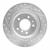 R1 Concepts 1989-1995 BMW 525i (USA/Canada) Rear Right Drilled & Slotted Silver Brake Rotor by R1 Concepts 631-31024R