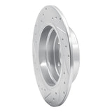 R1 Concepts 1989-1995 BMW 525i (USA/Canada) Rear Right Drilled & Slotted Silver Brake Rotor by R1 Concepts 631-31024R