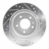 R1 Concepts 1988-1994 BMW 740i Rear Left Drilled & Slotted Silver Brake Rotor by R1 Concepts 631-31025L