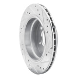 R1 Concepts 1988-1994 BMW 740i Rear Left Drilled & Slotted Silver Brake Rotor by R1 Concepts 631-31025L