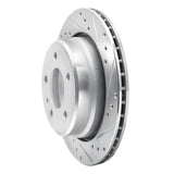 R1 Concepts 1988-1994 BMW 750iL Rear Right Drilled & Slotted Silver Brake Rotor by R1 Concepts 631-31025R