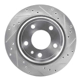 R1 Concepts 1988-1994 BMW 750iL Rear Right Drilled & Slotted Silver Brake Rotor by R1 Concepts 631-31025R