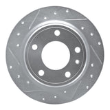 R1 Concepts 1988-1991 BMW M3 Rear Left Drilled & Slotted Silver Brake Rotor by R1 Concepts 631-31026L