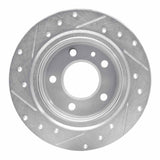 R1 Concepts 1988-1991 BMW M3 Rear Right Drilled & Slotted Silver Brake Rotor by R1 Concepts 631-31026R