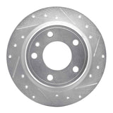 R1 Concepts 1988-1991 BMW M3 Rear Right Drilled & Slotted Silver Brake Rotor by R1 Concepts 631-31026R