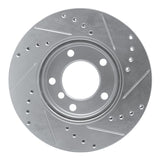 R1 Concepts 1991-2006 BMW 328is Front Left Drilled & Slotted Silver Brake Rotor by R1 Concepts 631-31027L
