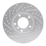 R1 Concepts 1991-2006 BMW 323ci Front Right Drilled & Slotted Silver Brake Rotor by R1 Concepts 631-31027R